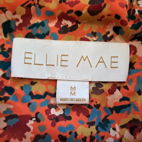 ELLIE MAE Lucia Leather Skirt, mango, sz M - Picture 6 of 12